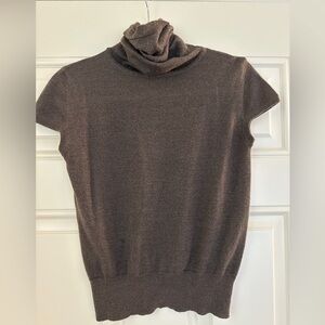 Brown Cowl Neck Sweater